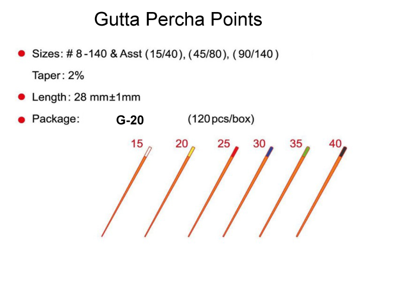 BL65 Gutta Percha Points Recende Medical manufacture and export